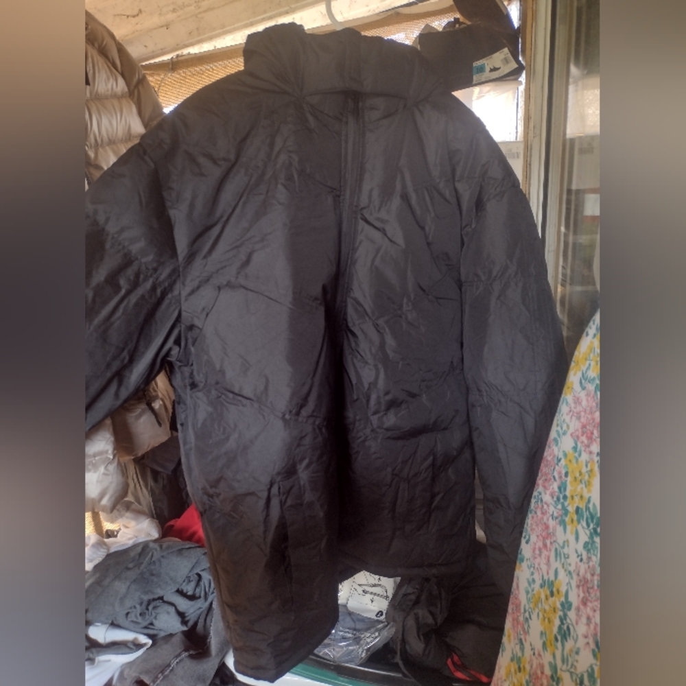 Black puffy jacket